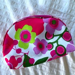 *free w purchase* Clinique Makeup Bag - Pink floral and Pears